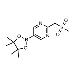 2-((Methylsulfonyl)methyl)-5-(4,4,5,5-tetramethyl-1,3,2-dioxaborolan-2-yl)pyrimidine|CS-0490972