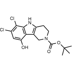 Tert-butyl 6,7-dichloro-9-hydroxy-1,3,4,5-tetrahydro-2H-pyrido[4,3-b]indole-2-carboxylate|CS-0490975