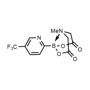 4-Methyl-8-(5-(trifluoromethyl)pyridin-2-yl)dihydro-4lambda4,8lambda4-[1,3,2]oxazaborolo[2,3-b][1,3,2]oxazaborole-2,6(3H,5H)-dione|CS-0491559