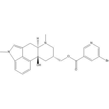 ((6aR,9R,10aS)-10a-Hydroxy-4,7-dimethyl-4,6,6a,7,8,9,10,10a-octahydroindolo[4,3-fg]quinolin-9-yl)methyl 5-bromonicotinate Nicergoline Impurity|CS-0491615