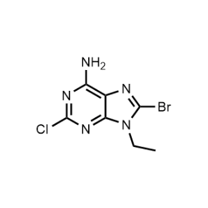 8-Bromo-2-chloro-9-ethyl-9H-purin-6-amine|CS-0491640