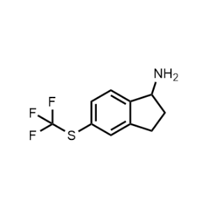 5-((Trifluoromethyl)thio)-2,3-dihydro-1H-inden-1-amine|CS-0492637