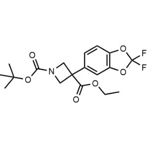 1-(Tert-butyl) 3-ethyl 3-(2,2-difluorobenzo[d][1,3]dioxol-5-yl)azetidine-1,3-dicarboxylate|CS-0492770