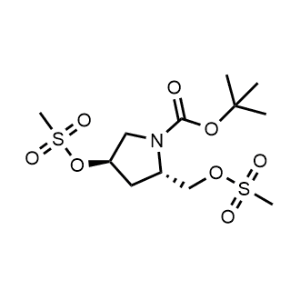 Tert-butyl (2S,4R)-4-((methylsulfonyl)oxy)-2-(((methylsulfonyl)oxy)methyl)pyrrolidine-1-carboxylate|CS-0492973