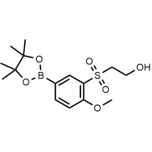 2-((2-Methoxy-5-(4,4,5,5-tetramethyl-1,3,2-dioxaborolan-2-yl)phenyl)sulfonyl)ethan-1-ol|CS-0493115