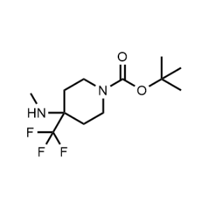 Tert-butyl 4-(methylamino)-4-(trifluoromethyl)piperidine-1-carboxylate|CS-0493551