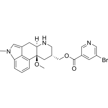 ((6aR,9R,10aS)-10a-Methoxy-4-methyl-4,6,6a,7,8,9,10,10a-octahydroindolo[4,3-fg]quinolin-9-yl)methyl 5-bromonicotinate Nicergoline Impurity|CS-0493746