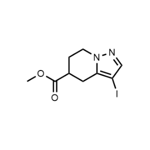 Methyl 3-iodo-4,5,6,7-tetrahydropyrazolo[1,5-a]pyridine-5-carboxylate|CS-0493786