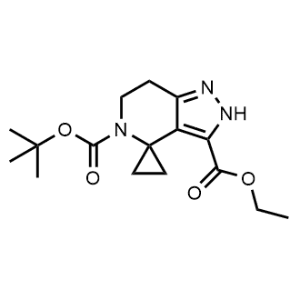 5'-(Tert-butyl) 3'-ethyl 6',7'-dihydrospiro[cyclopropane-1,4'-pyrazolo[4,3-c]pyridine]-3',5'(2'H)-dicarboxylate|CS-0494067