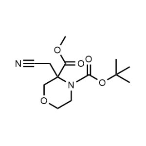 4-(Tert-butyl) 3-methyl 3-(cyanomethyl)morpholine-3,4-dicarboxylate|CS-0494140