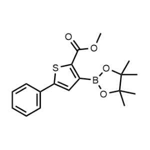 Methyl 5-phenyl-3-(4,4,5,5-tetramethyl-1,3,2-dioxaborolan-2-yl)thiophene-2-carboxylate|CS-0494152