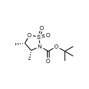 rel-tert-butyl (4R,5S)-4,5-dimethyl-1,2,3-oxathiazolidine-3-carboxylate 2,2-dioxide|CS-0494237