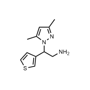 2-(3,5-Dimethyl-1H-pyrazol-1-yl)-2-(thiophen-3-yl)ethan-1-amine|CS-0494696