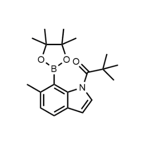 2,2-Dimethyl-1-(6-methyl-7-(4,4,5,5-tetramethyl-1,3,2-dioxaborolan-2-yl)-1H-indol-1-yl)propan-1-one|CS-0494750