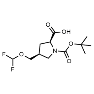 (2S,4S)-1-(tert-butoxycarbonyl)-4-((difluoromethoxy)methyl)pyrrolidine-2-carboxylic acid|CS-0495144