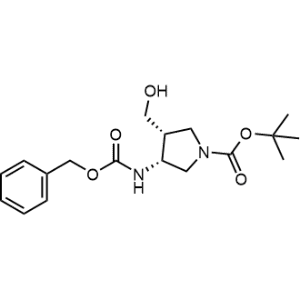Tert-butyl (3R,4R)-3-(((benzyloxy)carbonyl)amino)-4-(hydroxymethyl)pyrrolidine-1-carboxylate|CS-0496008