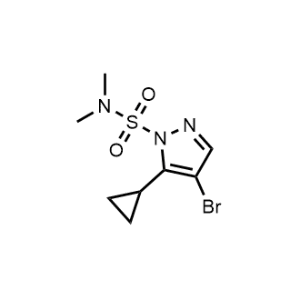 4-Bromo-5-cyclopropyl-N,N-dimethyl-1H-pyrazole-1-sulfonamide|CS-0496051
