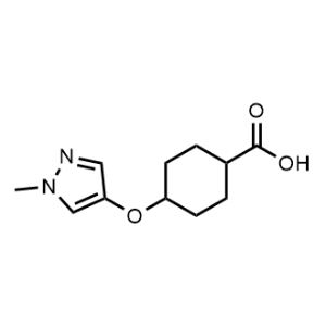 4-((1-Methyl-1H-pyrazol-4-yl)oxy)cyclohexane-1-carboxylic acid|CS-0496175