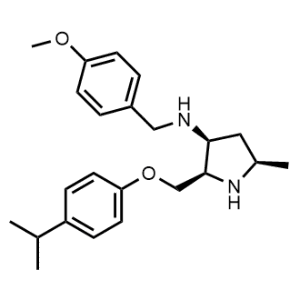 (2R,3S,5R)-2-((4-isopropylphenoxy)methyl)-N-(4-methoxybenzyl)-5-methylpyrrolidin-3-amine|CS-0496345