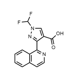 1-(Difluoromethyl)-3-(isoquinolin-1-yl)-1H-pyrazole-4-carboxylic acid|CS-0496460