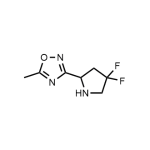 3-(4,4-Difluoropyrrolidin-2-yl)-5-methyl-1,2,4-oxadiazole|CS-0496629
