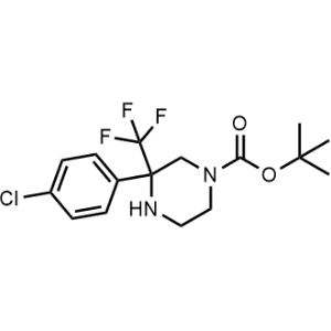 Tert-butyl 3-(4-chlorophenyl)-3-(trifluoromethyl)piperazine-1-carboxylate|CS-0496775