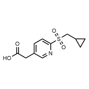 2-(6-((Cyclopropylmethyl)sulfonyl)pyridin-3-yl)acetic acid|CS-0497163