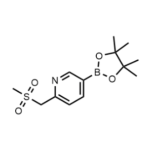 2-((Methylsulfonyl)methyl)-5-(4,4,5,5-tetramethyl-1,3,2-dioxaborolan-2-yl)pyridine|CS-0497269