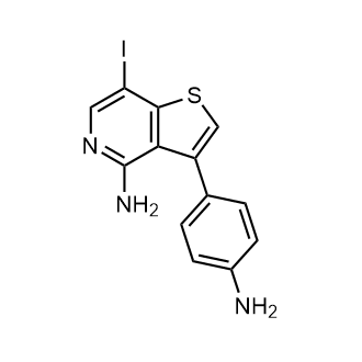 3-(4-Aminophenyl)-7-iodothieno[3,2-c]pyridin-4-amine|CS-0497405