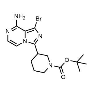 Tert-butyl 3-(8-amino-1-bromoimidazo[1,5-a]pyrazin-3-yl)piperidine-1-carboxylate|CS-0497414