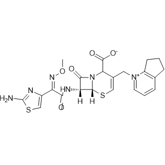 (6R)-7-((Z)-2-(2-Aminothiazol-4-yl)-2-(methoxyimino)acetamido)-3-((6,7-dihydro-5H-cyclopenta[b]pyridin-1-ium-1-yl)methyl)-8-oxo-5-thia-1-azabicyclo[4.2.0]oct-3-ene-2-carboxylate Cefpirome Impurity|CS-0497515