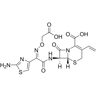 (6R,7S)-7-((Z)-2-(2-Aminothiazol-4-yl)-2-((carboxymethoxy)imino)acetamido)-8-oxo-3-vinyl-5-thia-1-azabicyclo[4.2.0]oct-2-ene-2-carboxylic acid Cefixime Impurity|CS-0497585
