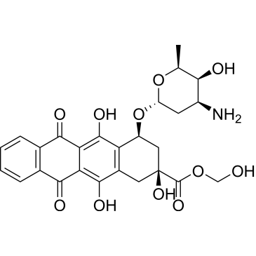 (2S,4S)-Hydroxymethyl 4-(((2R,4S,5S,6S)-4-amino-5-hydroxy-6-methyltetrahydro-2H-pyran-2-yl)oxy)-2,5,12-trihydroxy-6,11-dioxo-1,2,3,4,6,11-hexahydrotetracene-2-carboxylate Doxorubicin Impurity|CS-0497590