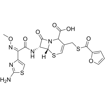 (6R,7R)-7-((Z)-2-(2-Aminothiazol-4-yl)-2-(methoxyimino)acetamido)-3-(((furan-2-carbonyl)thio)methyl)-8-oxo-5-thia-1-azabicyclo[4.2.0]oct-3-ene-2-carboxylic acid Ceftiofur Impurity|CS-0497613