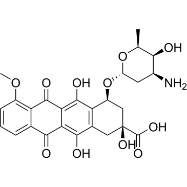 (2S,4S)-4-(((2R,4S,5S,6S)-4-Amino-5-hydroxy-6-methyltetrahydro-2H-pyran-2-yl)oxy)-2,5,12-trihydroxy-7-methoxy-6,11-dioxo-1,2,3,4,6,11-hexahydrotetracene-2-carboxylic acid Doxorubicin Impurity|CS-0497624