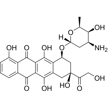 (8S,10S)-10-(((2R,4S,5S,6S)-4-Amino-5-hydroxy-6-methyltetrahydro-2H-pyran-2-yl)oxy)-1,6,8,11-tetrahydroxy-8-(2-hydroxyacetyl)-7,8,9,10-tetrahydrotetracene-5,12-dione Doxorubicin Impurity|CS-0497636