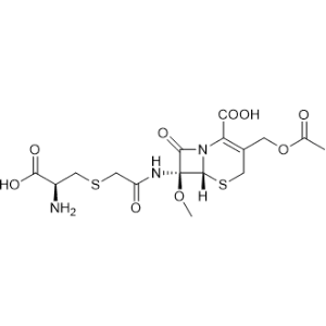(6R,7S)-3-(Acetoxymethyl)-7-(2-(((S)-2-amino-2-carboxyethyl)thio)acetamido)-7-methoxy-8-oxo-5-thia-1-azabicyclo[4.2.0]oct-2-ene-2-carboxylic acid Cefminox Sodium Impurity|CS-0497879