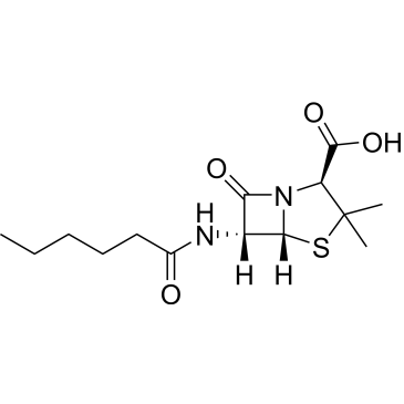 (2S,5R,6R)-6-Hexanamido-3,3-dimethyl-7-oxo-4-thia-1-azabicyclo[3.2.0]heptane-2-carboxylic acid Penicillin Impurity|CS-0497942