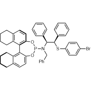 N-Benzyl-N-((1S,2R)-2-((4-bromophenyl)thio)-1,2-diphenylethyl)-8,9,10,11,12,13,14,15-octahydrodinaphtho[2,1-d:1',2'-f][1,3,2]dioxaphosphepin-4-amine|CS-0497984