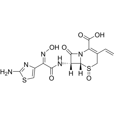 (6R,7R)-7-((Z)-2-(2-Aminothiazol-4-yl)-2-(hydroxyimino)acetamido)-8-oxo-3-vinyl-5-thia-1-azabicyclo[4.2.0]oct-2-ene-2-carboxylic acid 5-oxide Cefdinir Impurity|CS-0498045