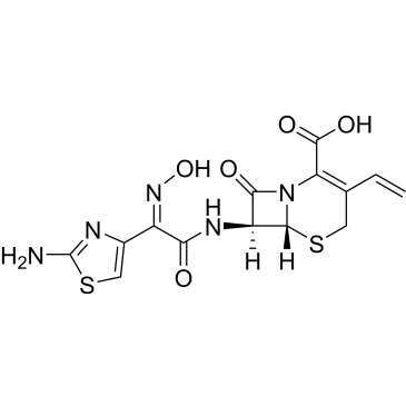 (6R,7S)-7-((Z)-2-(2-Aminothiazol-4-yl)-2-(hydroxyimino)acetamido)-8-oxo-3-vinyl-5-thia-1-azabicyclo[4.2.0]oct-2-ene-2-carboxylic acid Cefdinir Impurity|CS-0498048
