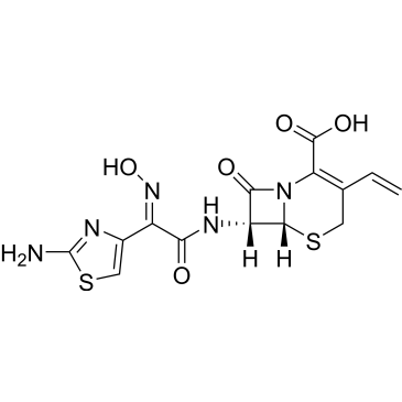 (6R,7R)-7-((E)-2-(2-Aminothiazol-4-yl)-2-(hydroxyimino)acetamido)-8-oxo-3-vinyl-5-thia-1-azabicyclo[4.2.0]oct-2-ene-2-carboxylic acid Cefdinir Impurity|CS-0498057