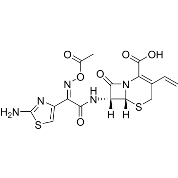 (6R,7R)-7-((Z)-2-(Acetoxyimino)-2-(2-aminothiazol-4-yl)acetamido)-8-oxo-3-vinyl-5-thia-1-azabicyclo[4.2.0]oct-2-ene-2-carboxylic acid Cefdinir Impurity|CS-0498062