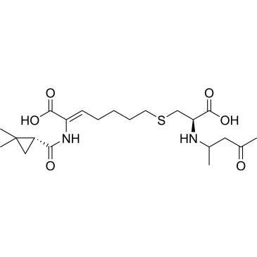 (Z)-7-(((2R)-2-Carboxy-2-((4-oxopentan-2-yl)amino)ethyl)thio)-2-((R)-2,2-dimethylcyclopropanecarboxamido)hept-2-enoic acid Cilastatin Impurity|CS-0498090