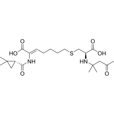 (Z)-7-(((R)-2-Carboxy-2-((2-methyl-4-oxopentan-2-yl)amino)ethyl)thio)-2-((R)-2,2-dimethylcyclopropanecarboxamido)hept-2-enoic acid Cilastatin Impurity|CS-0498092
