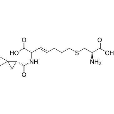 (E)-7-(((R)-2-Amino-2-carboxyethyl)thio)-2-((R)-2,2-dimethylcyclopropanecarboxamido)hept-3-enoic acid Cilastatin Impurity|CS-0498099