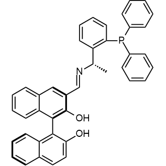 (R)-3-((E)-(((S)-1-(2-(Diphenylphosphino)phenyl)ethyl)imino)methyl)-[1,1'-binaphthalene]-2,2'-diol|CS-0498248