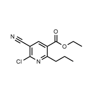 Ethyl 6-chloro-5-cyano-2-propylnicotinate|CS-0498537