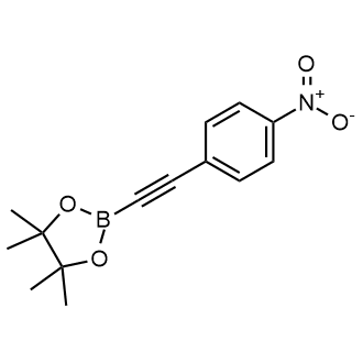 4,4,5,5-Tetramethyl-2-((4-nitrophenyl)ethynyl)-1,3,2-dioxaborolane|CS-0499161