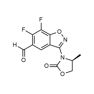 (S)-6,7-difluoro-3-(4-methyl-2-oxooxazolidin-3-yl)benzo[d]isoxazole-5-carbaldehyde|CS-0499584